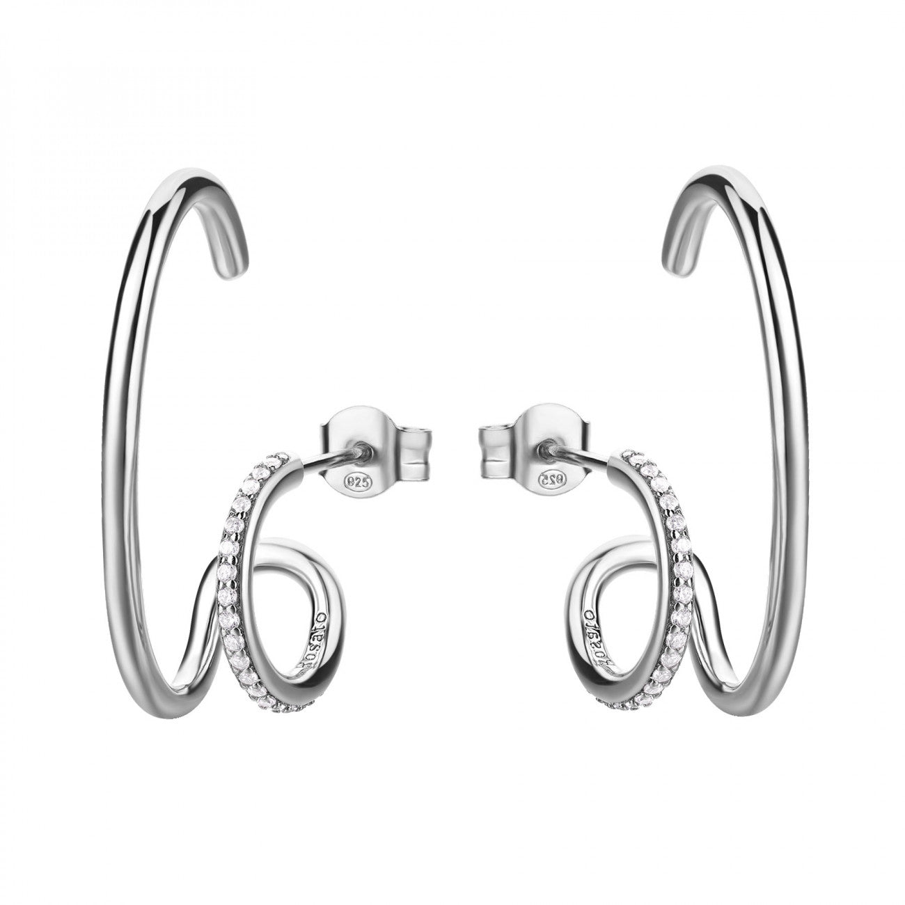 Piercing all'orecchio in argento 333 con Rivestimento PVD (colore o Piercing all'orecchio in argento 333 con Rivestimento PVD (colore o