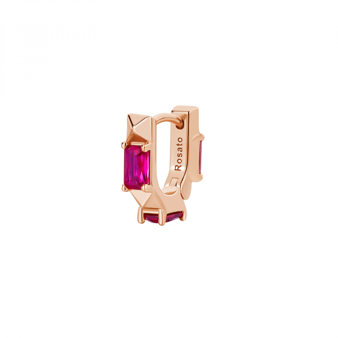 Orecchini ROSATO Cubica in Argento RZO043 Orecchini ROSATO Cubica in Argento RZO043