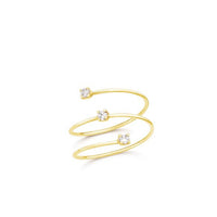 Liu Jo Anello Essential a spirale in acciaio con zirconi