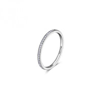 Rosato Anello fedina collezione Allegra in argento con cubic zirconia