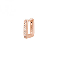 Rosato mono orecchino Allegra argento e zirconia
